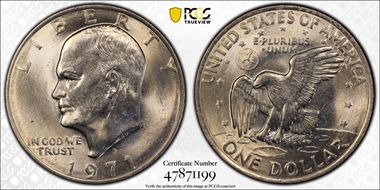 1971-D $1 MS65
