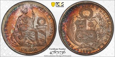 1869-YB Sol Arabic 1 MS63