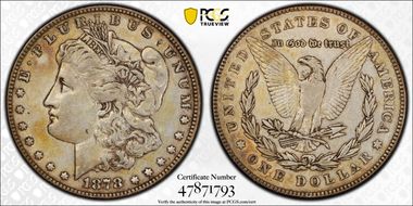 1878 7/8TF $1 Strong XF40