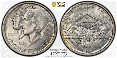 1935 50C Arkansas MS63