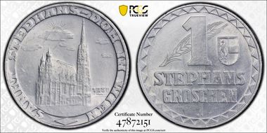 1950 Tk 1 Gr Saint Stephen's Vienna Al MS63
