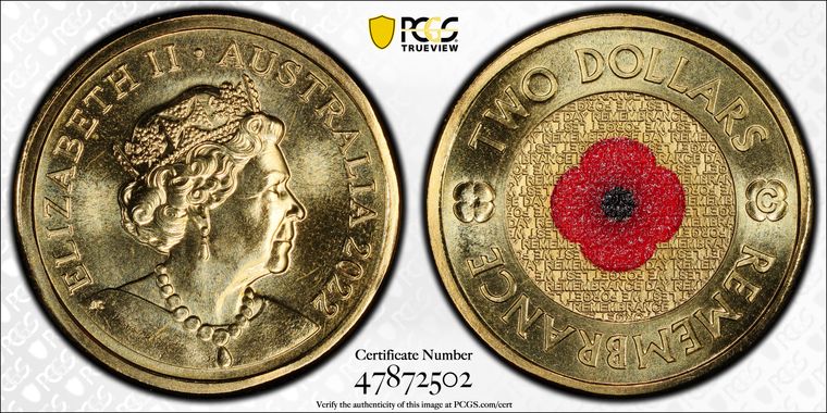 Cert 47872502 - Coin Image