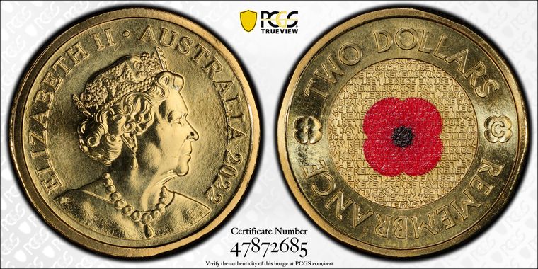 Cert 47872685 - Coin Image