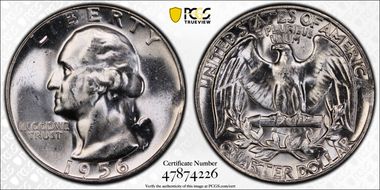 1956 25C Type B Reverse, FS-901 MS64