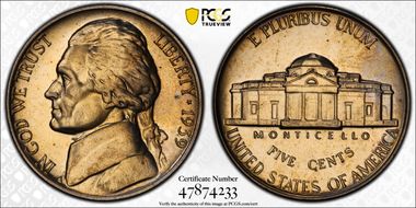 1939 5C Reverse of 1938 PR66