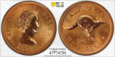 1962 Y. (p) 1/2D PR65RD