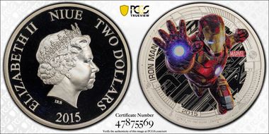 2015 $2 Iron Man PR66DCAM