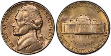 1954-S/D 5C Overmintmark FS-501 MS65