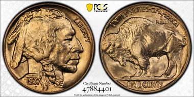 1937-D 5C MS67