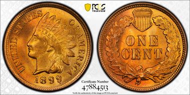 1899 1C MS66RB
