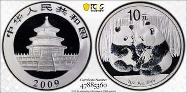 2009 10 Yn Panda Silver PAN-509A MS69