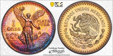 1989-Mo Onza Libertad Ag w/o Dot 999 PR66CAM