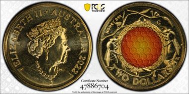 2022-C $2 Honey Bee Colorized MS68