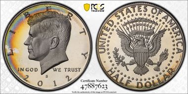 2012-S 50C Silver PR67DCAM