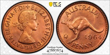 1964 (m) 1D KM-56 MS66RD