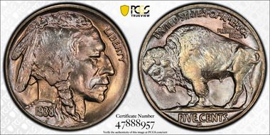 1938-D/D 5C Buffalo MS67