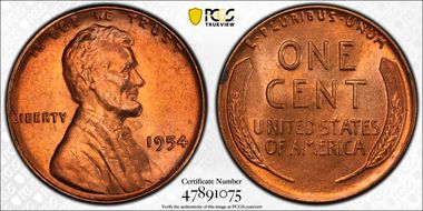 1954 1C MS66RD