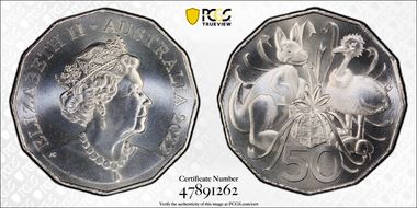 2022 50C Plush Toy COA - Baby Set MS69