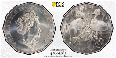 2022 50C Plush Toy COA - Baby Set MS69