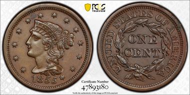 1855 1C Knob on Ear N1BN