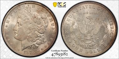 1878 7TF $1 Reverse of 1878 MS63
