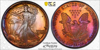 1988 $1 Silver Eagle MS67