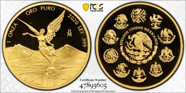 2020-Mo Onza Libertad Gold PR69DCAM