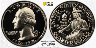 1976-S 25C Silver PR68CAM