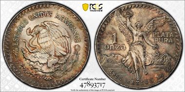 1984-Mo Onza Libertad Ag MS67