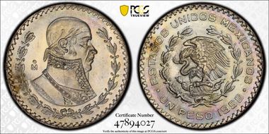 1958-Mo Peso KM-459 MS65