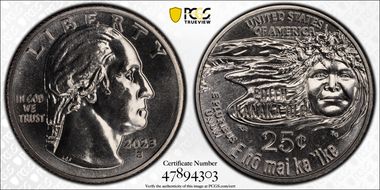 2023-S 25C Edith Kanaka'ole First Strike MS67