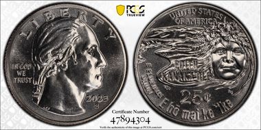 2023-S 25C Edith Kanaka'ole First Strike MS67