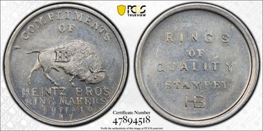 No Date Token TC-443939 Aluminum Heintz Bro's MS62