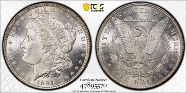 1891-CC $1 MS64