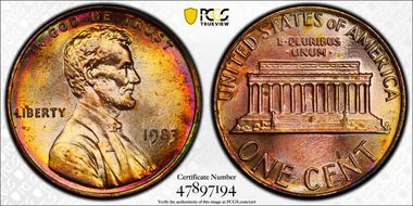 1983 1C MS65RD