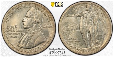 1928 50C Hawaiian AU58