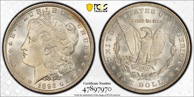 1893 $1 MS66