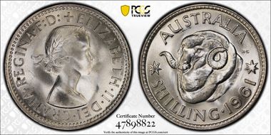 1961(m) Shil MS67+