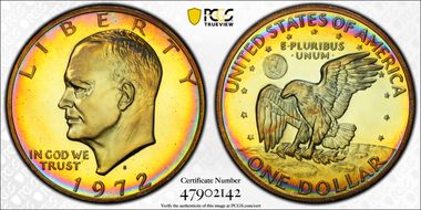 1972-S $1 Silver PR68DCAM