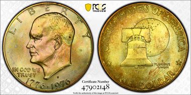 1976-S $1 Silver MS66