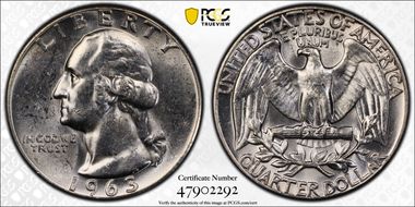 1963 25C Type B Reverse, FS-901 MS62