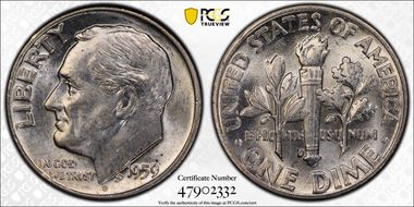 1959-D/D 10C RPM, FS-504 MS63FB