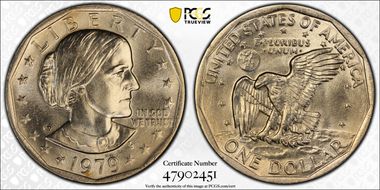 1979-P SBA$1 Wide Rim MS66