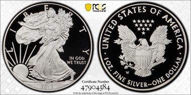 2013-W $1 Silver Eagle Congratulations Set PR69DCAM