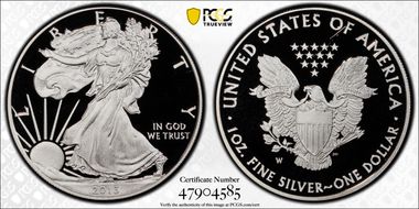 2013-W $1 Silver Eagle Congratulations Set PR69DCAM