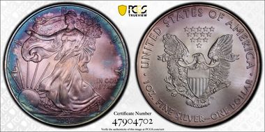 2008 $1 Silver Eagle MS69