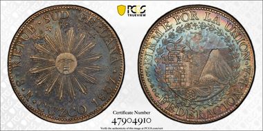 1837-C BA 8 R KM-170.1 Raised Edge AU55