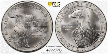 1983-S $1 Olympic MS69