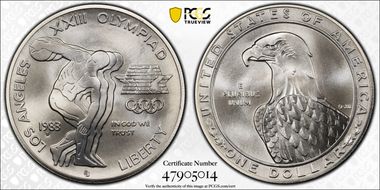 1983-S $1 Olympic MS69