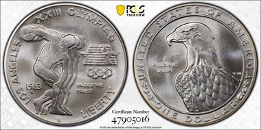 1983-D $1 Olympic MS69